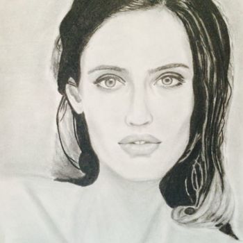 Drawing titled "Bianca Balti" by Andreea Chirila, Original Artwork