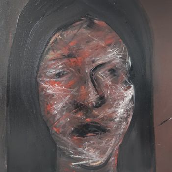Malerei mit dem Titel "Sorrow" von Andrei Adobritei, Original-Kunstwerk, Öl