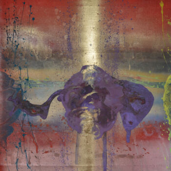 Peinture intitulée "Three Rays" par Andrei Autumn, Œuvre d'art originale, Acrylique
