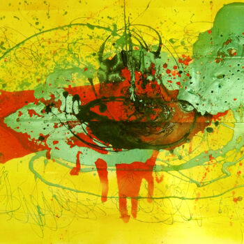 Peinture intitulée "Improvisation No.130" par Andrei Autumn, Œuvre d'art originale, Acrylique