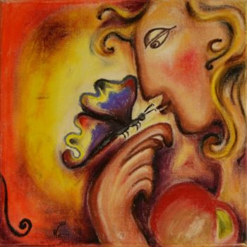 Peinture intitulée "Dreaming of Love" par Maria Voican, Œuvre d'art originale, Huile