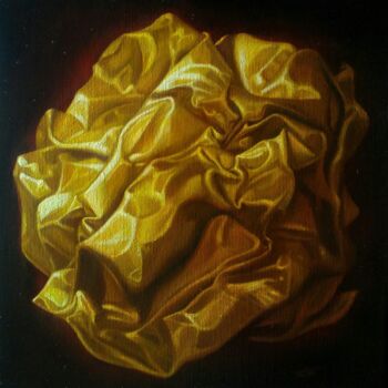 Картина под названием "Little Gold Ball" - Andrei Buryak, Подлинное произведение искусства, Масло