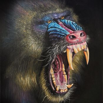 Painting titled "Anger on you" by Andrei Doru, Original Artwork, Acrylic