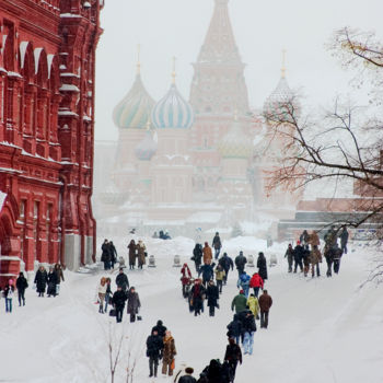 Fotografie getiteld "Снегопад" door Andrey Petrosyan, Origineel Kunstwerk, Digitale fotografie