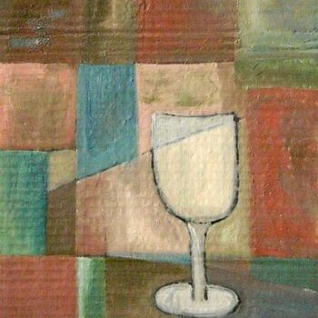 Malerei mit dem Titel "Empty glass" von Andrei Poliakov, Original-Kunstwerk, Öl