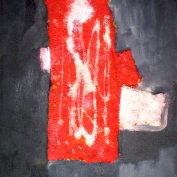 Pintura intitulada "Experiment #1. Red…" por Andrei Poliakov, Obras de arte originais, Óleo