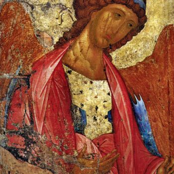 Peinture intitulée "Saint Michel l'Arch…" par Andreï Roublev, Œuvre d'art originale, Huile