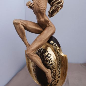Sculpture intitulée "Rêves" par Andrei Teisanu, Œuvre d'art originale, Bois