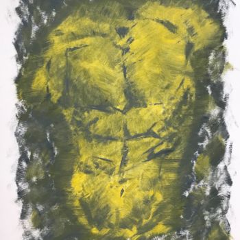 Painting titled "Yellow Antiquity" by Andrei Makarov, Original Artwork, Oil