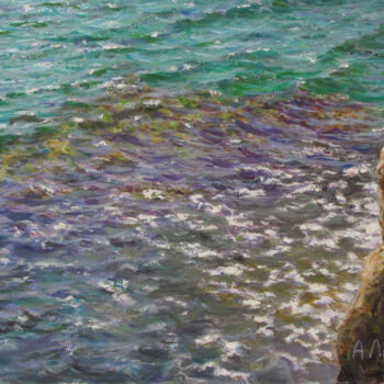 Pintura intitulada "Подводные камни" por Andrei Abramov (Andrei Liumes), Obras de arte originais, Óleo
