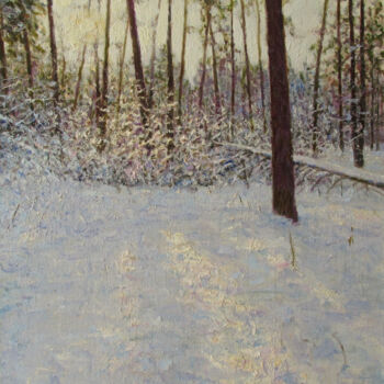 Картина под названием "Солнышко лесное" - Андрей Абрамов (Андрей Люмес), Подлинное произведение искусства, Масло