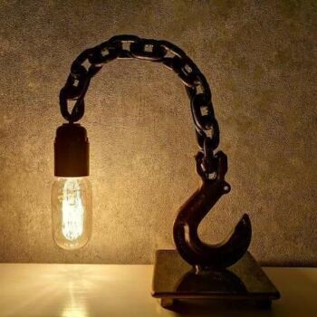 Design intitulée "Лофт светильник в и…" par Andrei Agafonov, Œuvre d'art originale, Luminaire