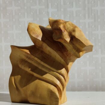 Sculpture titled "Fire" by Andrei Latyshev, Original Artwork, Wood