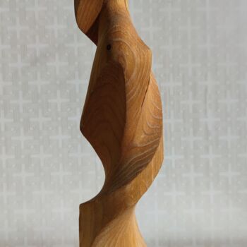 Sculpture titled "Stork" by Andrei Latyshev, Original Artwork, Wood