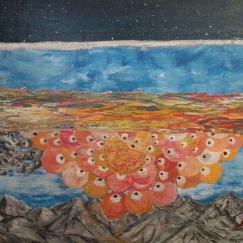 Картина под названием "Наблюдатели" - Андрей Михин, Подлинное произведение искусства, Акрил