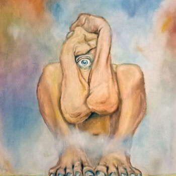 Peinture intitulée "Я вижу" par Andrei Raputo, Œuvre d'art originale, Huile