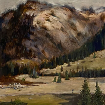 Painting titled "In the mountains of…" by Andrei Raputo, Original Artwork, Oil