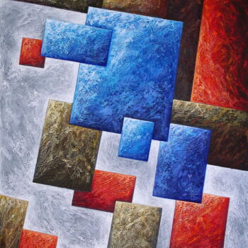 Картина под названием "Властное перемещение" - Андрей Саратов, Подлинное произведение искусства, Масло