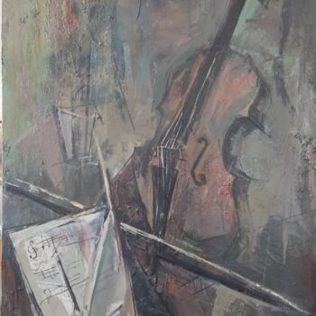 Pittura intitolato "Скрипка" da Andrei Shugarov, Opera d'arte originale, Olio