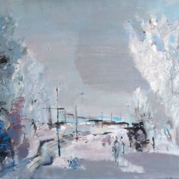 Картина под названием "Февраль" - Андрей Жевакин, Подлинное произведение искусства, Масло
