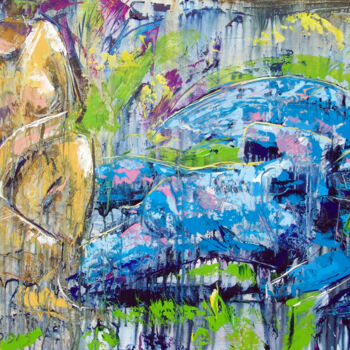Картина под названием "Forgotten dreams" - Andrejs Bovtovičs, Подлинное произведение искусства, Акрил Установлен на Деревянн…