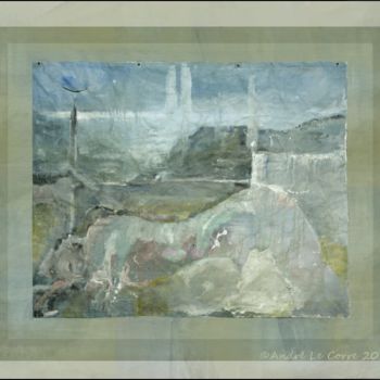 Arts numériques intitulée "Compo Femme-paysage" par André Le Corre, Œuvre d'art originale