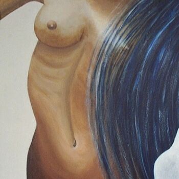 Peinture intitulée "Nu sous la douche." par André Lerot, Œuvre d'art originale