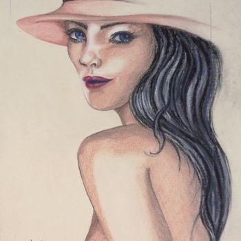 Peinture intitulée "Chapeau d'Elle" par André Lerot, Œuvre d'art originale