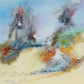Картина под названием "14-turbulence-4.jpg" - André Quétard, Подлинное произведение искусства, Масло