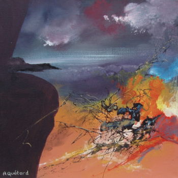 Peinture intitulée "14-figabstion-49-40…" par André Quétard, Œuvre d'art originale, Acrylique