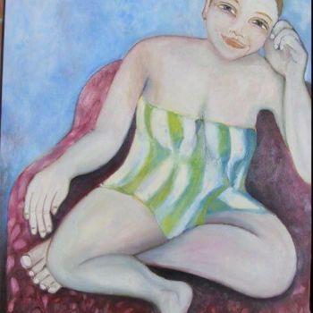Painting titled "body" by Andre Rippert, Original Artwork, Oil