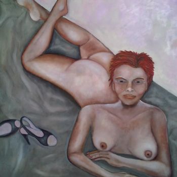 Peinture intitulée "nu controversé" par Andre Rippert, Œuvre d'art originale, Huile