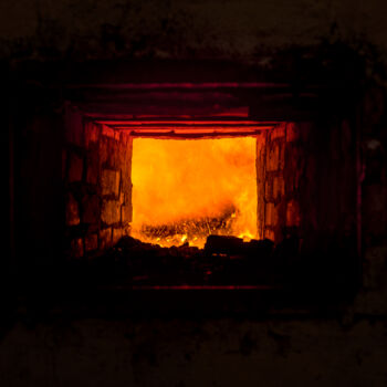Fotografie getiteld "BOILING FIRE" door Andres Galan, Origineel Kunstwerk, Digitale fotografie
