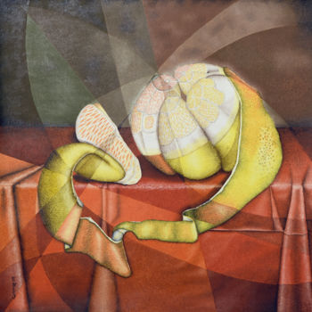 Pintura intitulada "Naranja" por Andres Gomez, Obras de arte originais, Óleo