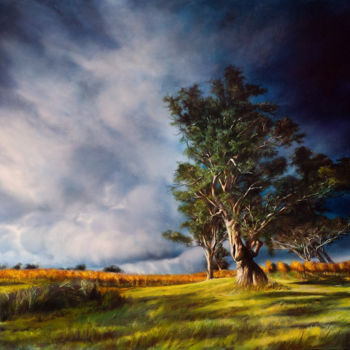 Pintura titulada "Before the storm" por Andrew Gusev, Obra de arte original, Oleo