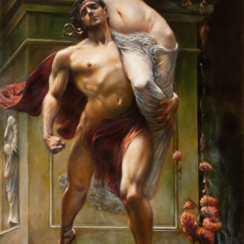 Pittura intitolato "Ajax and Cassandra" da Andrew Gusev, Opera d'arte originale, Olio