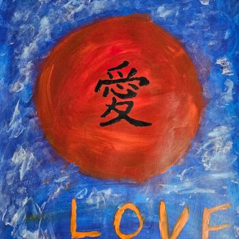 Painting titled "Amore" by Andrew Le Fer, Original Artwork, Acrylic