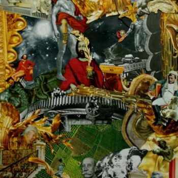 Collages intitolato "Iscariot Showers at…" da Andrew Mclaughlin, Opera d'arte originale
