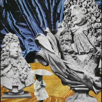 Collagen mit dem Titel "Sightseeing" von Andrew Mclaughlin, Original-Kunstwerk