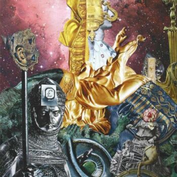 Collages titulada "Neronian Masquerade…" por Andrew Mclaughlin, Obra de arte original