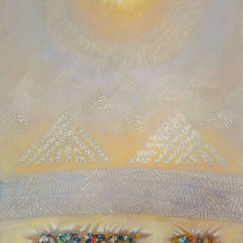 Pittura intitolato "Steppe" da Andrew Schneider, Opera d'arte originale, Olio