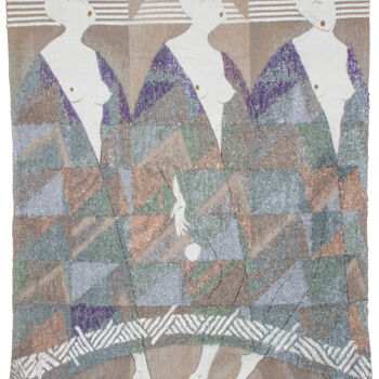 纺织艺术 标题为“Contemplation of th…” 由Andrew Schneider, 原创艺术品, 挂毯
