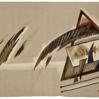 Textielkunst getiteld "№28" door Andrew Schneider, Origineel Kunstwerk, Tapijtwerk