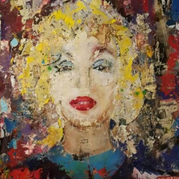 Painting titled "Maryline" by Maro, Original Artwork, Oil