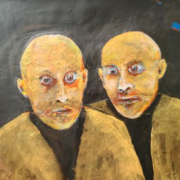 Peinture intitulée "Brothers from Arkan…" par Andrew Walaszek, Œuvre d'art originale, Acrylique