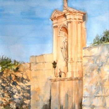 Painting titled "Niche near Girgenti" by Andrew Borg, Original Artwork