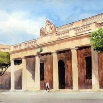 「Palace Square, Vall…」というタイトルの絵画 Andrew Borgによって, オリジナルのアートワーク
