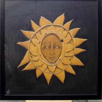Pintura intitulada "sunflower" por Andrew Deherder, Obras de arte originais
