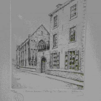 Drawing titled "Amerikaans College,…" by Andre Wellens, Original Artwork