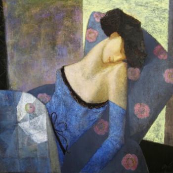 Картина под названием "Rest" - Andrey Aranyshev, Подлинное произведение искусства, Масло Установлен на Деревянная рама для н…